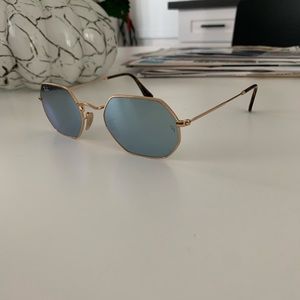 Octagonal Mirrored lens Ray Bans